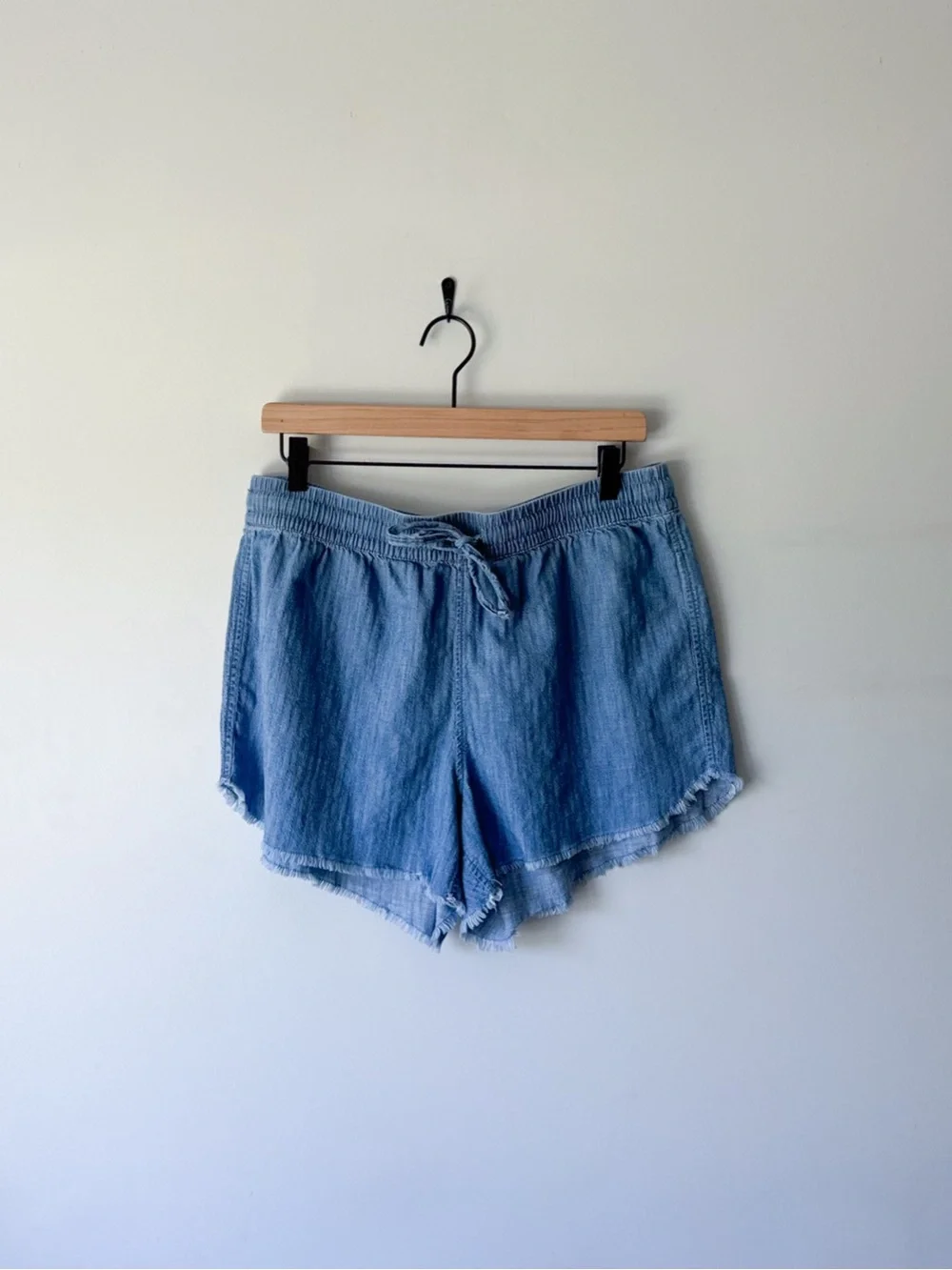 GAP Light Blue Drawstring Denim Shorts